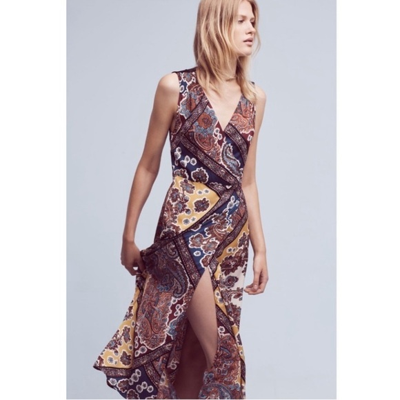 Anthropologie Dresses & Skirts - Anthropologie Tiny Mountaire Maxi Wrap Dress